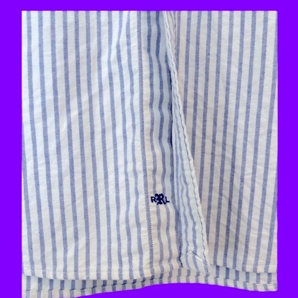 𝅺rugby Ralph Lauren sz 6 top RARE shirt stripeS prep buttondown discontinued - Picture 2 of 6